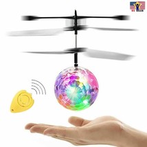 Flying Whirly Ball Planet Mars Soccer RC Infrared Induction Drone LED Flash Toy - £9.48 GBP+