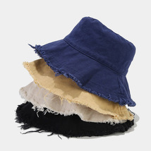 Cotton Edging Bucket Hats, Unisex Bucket Hat, Wide Brim Summer Beach Sun... - £15.17 GBP