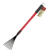 Bond LH013 Fan Rake 37&quot; 9-Tine Steel Handle, Red - $23.76