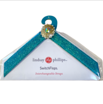 Lindsay Phillips STRAPS ONLY Beach Mermaid Teal Blue Green Switch Flops ... - $183.52 MXN