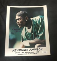 Keyshawn Johnson Autographed 8x10 Photograph Jets Bucs #1 Draft Pick Jsa Coa - £10.96 GBP