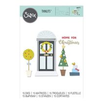 Sizzix Christmas Thinlits Die Set Home for Christmas - £8.63 GBP