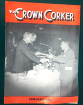 THE CROWN CORKER February 1953 Baltimore Crown Cork &amp; Seal Company magazine - $19.79