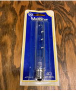 GE tubular 40 watt bulb vintage made in USA still in original package - $27.08 CAD