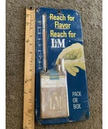1950s- 1960s L&amp; M Cigarette Thermometer 13”x 5”embossed Works Fine. - $149.28 CAD