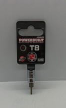 Powerbuilt 1/4 Inch Drive T-8 Tamper Proof Torx Bit Socket - 648453 - £6.10 GBP