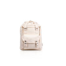 NEW DOUGHNUT Backpack Beige Organic Cotton Macaroon Mini Drawstring - £43.50 GBP