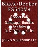 Black+Decker FS540VA - 1/4 Sheet - 17 Grits - No-Slip - 5 Sandpaper Bulk... - $4.99
