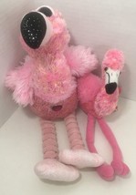Aurora shimmer beak heart Wild Republic Plush Flamingo lot 2 pink orange w/tags - £11.59 GBP