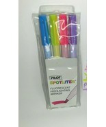 Vintage Pilot Spotliter Fluorescent Stick Highlighter Pen Chisel 4 Pack - £5.84 GBP