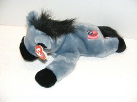 2000 TY BEANIE BUDDIES &quot;LEFTY&quot; BLUE DONKEY WITH TAGS GUC - £19.95 GBP