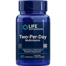 Life Extension Two-Per-Day Capsule High Potency Multivitamin &amp; Mineral,60 Caps - £13.01 GBP