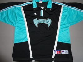 VTG Champion Brand Vancouver Grizzlies AUTHENTIC NBA Warmup Shooting Jersey 52 - £355.32 GBP