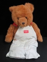 Vintage Gund Teddy Bear JC Penney 1987 w/ OshKosh B&#39;Gosh Overalls 22&quot; - £19.71 GBP