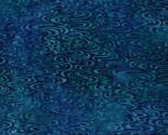 Cotton Batik Swirled Swirls Patterned Blue Green Fabric Print by Yard D1... - $12.95