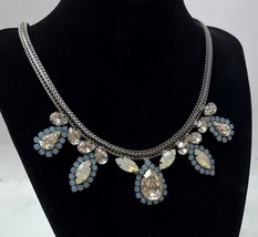 Tova Gunmetal Snowflake Necklace, Cubic Zirconia Diamonique Simulated Di... - $19.99