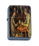 Smoking and Cards Art Illustration Cigarette Oil Lighter - $14.80