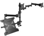 VIVO Dual Monitor + Laptop Mount for 13 to 27 inch Screens and 10 to 15.... - $148.99