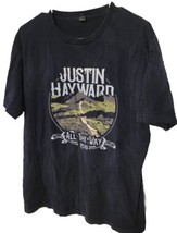 Justin Hayward All The Way XL Tour 2019 Moody Blues T SHIRT Black  - $24.24