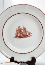 *VINTAGE*  6&quot; Plates Wedgwood Georgetown Collection Flying Cloud Rust - £5.58 GBP