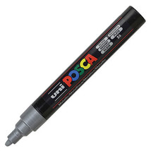 Uni Posca PC-5M Bullet Tip Paint Marker - Silver - £11.61 GBP
