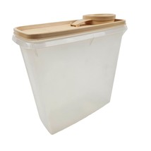 Tupperware Cereal Keeper With Almond Lid Food Storage Container Pantry Organizer - £9.55 GBP