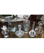 Bellini &amp; Others Crystal &amp; Glass Perfume Bottle &amp; Photo Frame 6pc Boudoi... - £44.28 GBP