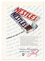 Print Ad Alcoa Aluminum Foil Nestle&#39;s Chocolate Vintage 1938 Advertisement - $14.70