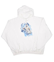 Jimi Hendrix Hoodie Mens XL White Hooded Sweatshirt Pullover ODM License... - £31.66 GBP
