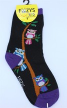 Foozy Socks - Kids Crew - Owls - Size 6-8 1/2 - $6.79