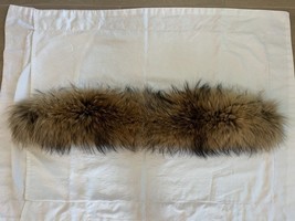 Raccoon Fur Beige and Black Women’s 27” - $61.00 CAD