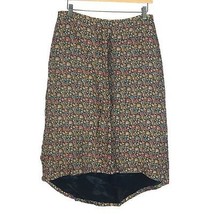 Womens Size 10 Amy Rigg Multicolor Silk Brocade Hi Lo Midi Skirt - £25.42 GBP