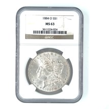1884-O Argent Morgan Dollar Classé Par NGC Comme MS-63 - $83.93