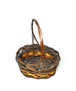 Loose Weave Decor Colorful Basket! Semi-Oval Small 6&quot;x7&quot;x8&quot; Fast Ship! - $18.81 CAD