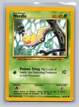 Pokemon Weedle Base Set #069/102 Common - £1.55 GBP