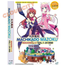 DVD Anime Machikado Mazoku 街角魔族 Season 1+2 Vol.1-24 End Eng Dub - £18.67 GBP