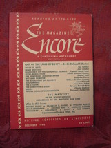 ENCORE Magazine December 1944 Edward Everett Hale Ambrose Bierce Leo Tolstoy - £11.22 GBP