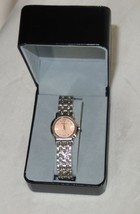 Roven Dino Azza Ladies ORANGE Dial Stainless Steel Swiss Quartz Watch NEW - £89.74 GBP