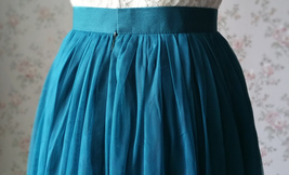 Dark Green Tulle Skirt Custom Plus Size Wedding Bridesmaid Maxi Skirt image 6