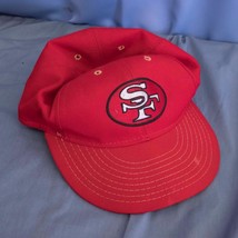 San Francisco 49&#39;ers Football Baseball Hat Fitted Cap 6-7/8 Vtg dq - £11.62 GBP