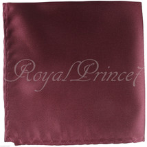 New Men&#39;s Burgundy Micro Fiber Solid Handkerchief Pocket Square Hanky Wedding - £4.19 GBP