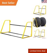 Heavy Duty Adjustable Folding Wall Mount Tire Rack Storage for Spare Tir... - $153.91