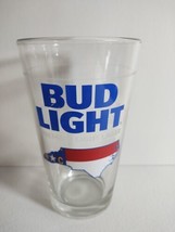 Vintage Bud Light Pint North Carolina Beer Glass 1982 Nc Very Rare Hard To Find - $11.64