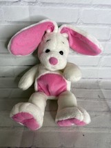 Vintage T.L. Toys Bunny Rabbit Plush Stuffed Animal Toy White Pink Easter - £58.38 GBP