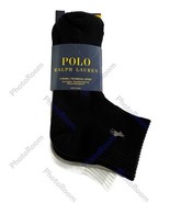 Polo  Ralph Lauren Technical Sport Quarter 3 Pack Socks.NWT.MSRP$22.00 - $20.57