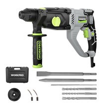 WORKPRO Premium 1-1/4 Inch SDS-Plus Rotary Hammer Drill, 7.5AMP, Lightwe... - $128.99