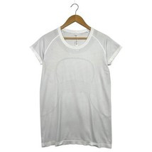 Lululemon Swiftly Tech Shirt Womens Size 12 White Athletic Running Yoda Gym - $29.69