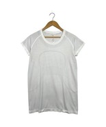 Lululemon Swiftly Tech Shirt Womens Size 12 White Athletic Running Yoda Gym - $546.51 MXN