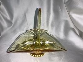 Imperial Glass Yellow Topaz Basket - $65.00