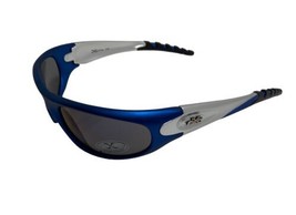 Xloop Mens Blue Silver Mirrored Lens Sport Jogging Plastic sunglasses NW... - $12.40